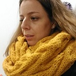 Sand Waves Cable Scarf